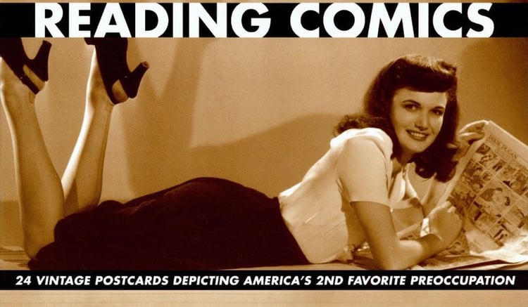 Reading Comics 24 Vintage Postcards Depicting America's 2nd Favorite Preoccupation