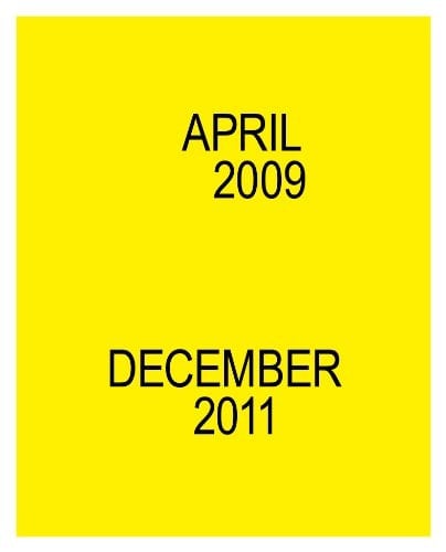 April 2009 December 2011