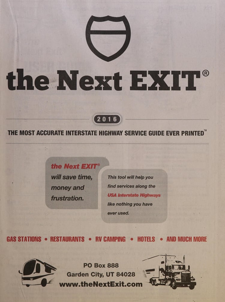 The Next EXIT 2016 USA Interstate Highway Exit Directory
