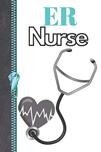 ER Nurse Nurse Occupation Personalized Job Title Blank Lined Writing Journal for Woman