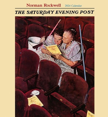 Norman Rockwell The Saturday Evening Post 2024 Wall Calendar