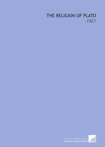 The Religion of Plato: -1921