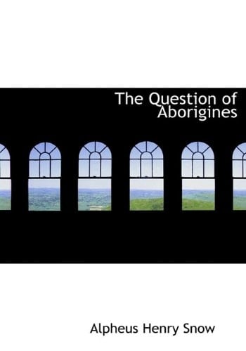 The Question of Aborigines