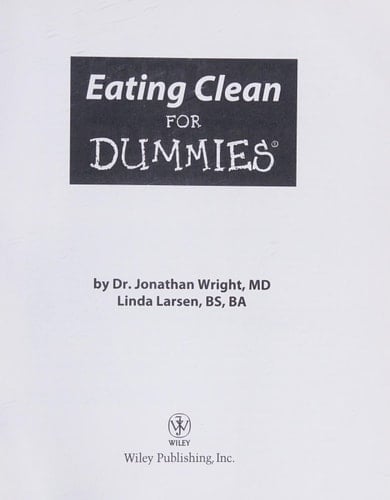 Eating clean for dummies