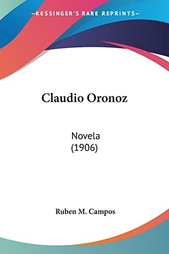 Claudio Oronoz: Novela (1906)