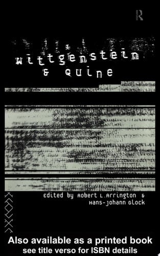Wittgenstein and Quine