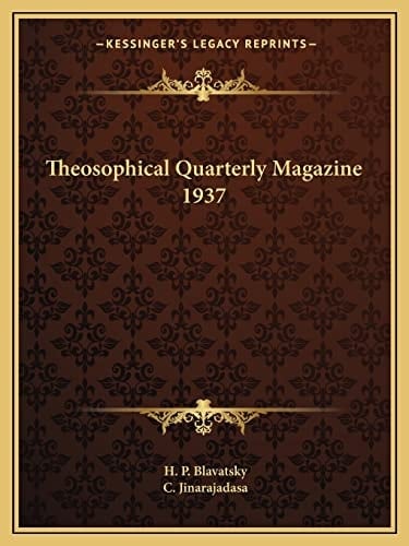 Theosophical Quarterly Magazine 1937