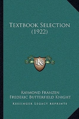Textbook Selection (1922)