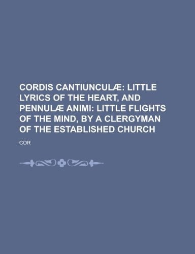 Cordis Cantiuncul