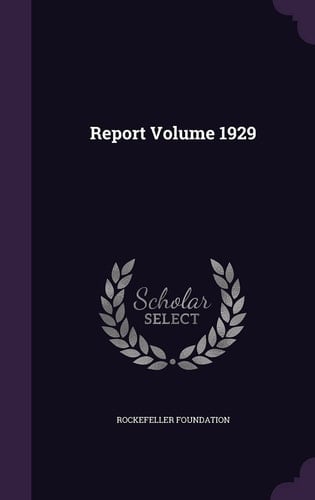 Report Volume 1929