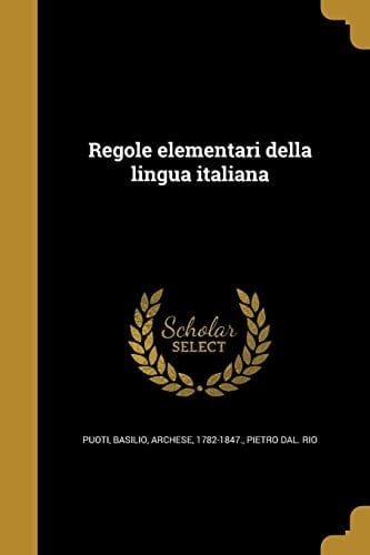 Regole Elementari Della Lingua Italiana