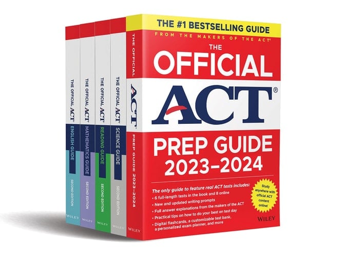 The Official ACT Prep & Subject Guides 2023-2024 Complete Set Includes The Official ACT Prep, English, Mathematics, Reading, and Science Guides + 8 Practice Tests + Bonus Online Content