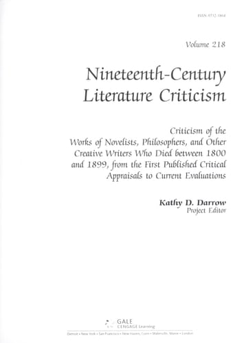 19Th Cen Lit Crit 218