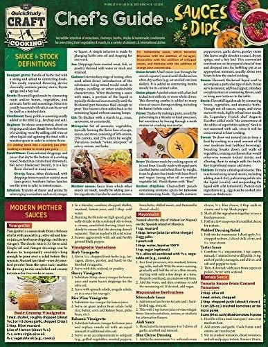 Chef's Guide to Sauces and Dips A QuickStudy Laminated Reference