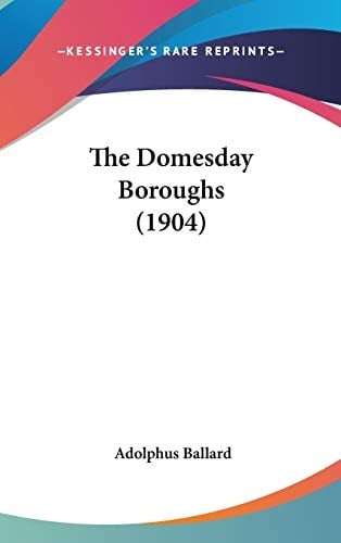 The Domesday Boroughs (1904)