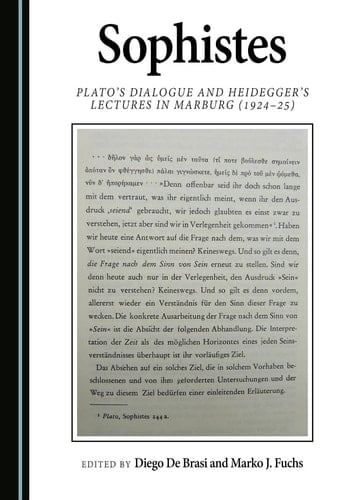 Sophistes - Plato’s Dialogue and Heidegger’s Lectures in Marburg (1924-25)