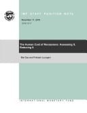 The Human Cost of Recessions Assessing It, Reducing It