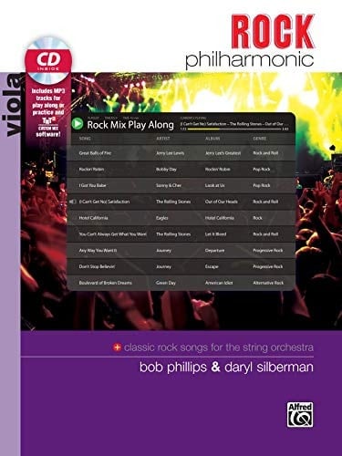 Rock Philharmonic Classic Rock for the String Orchestra (Viola), Book & CD
