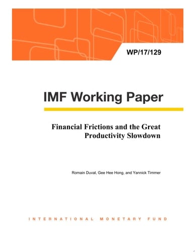 Financial Frictions and the Great Productivity Slowdown