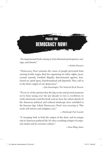 Democracy Now! Twenty Years Covering the Movements Changing America