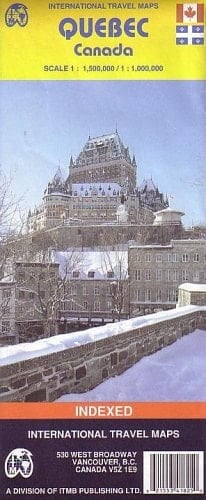 International Travel Maps, Quebec, Canada, Scale 1:1,500,000/1:1,000,000 Indexed