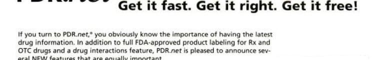 Physicians' Desk Reference Supplements 2004