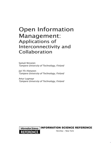 Open Information Management