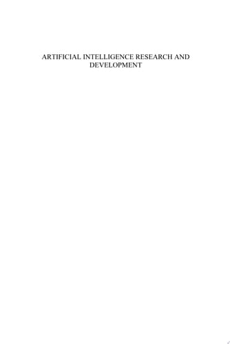 Artificial Intelligence Research and Development Proceedings of the 15th International Conference of the Catalan Association for Artificial Intelligence