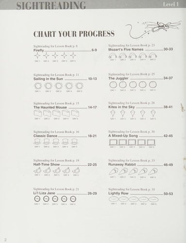 Piano Adventures - Sightreading Book - Level 1