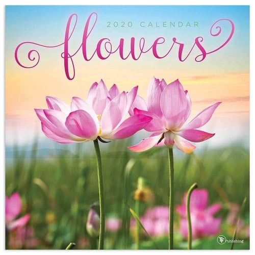 2020 Flowers Wall Calendar