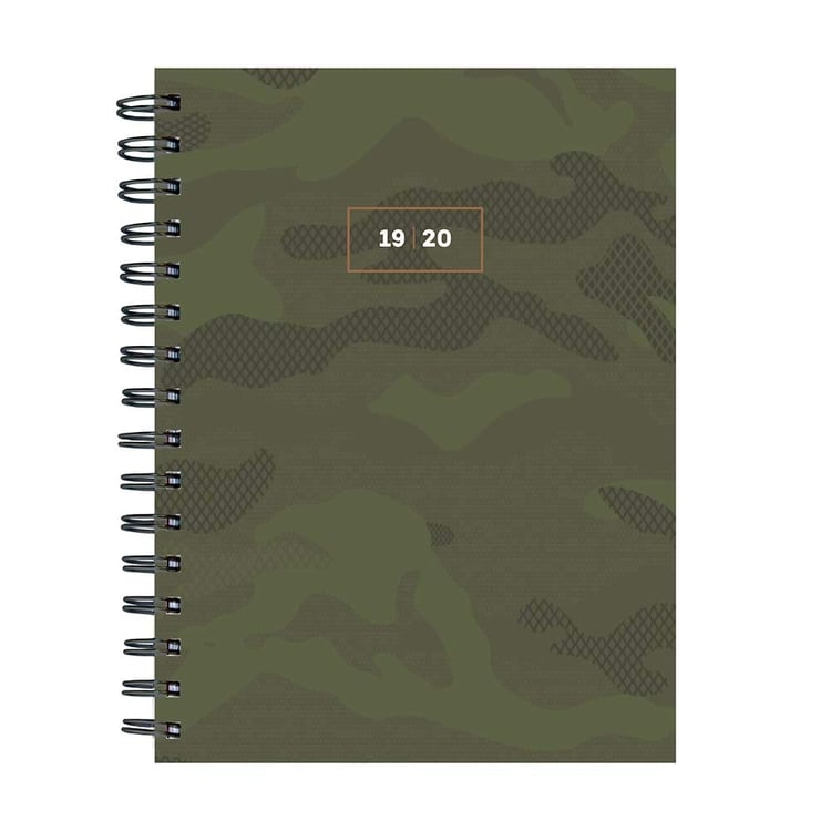 Army Green Camo Medium Daily Weekly Monthly 2020 Planner: July 2019 - June 2020 (Academic School Year, Student Planner)