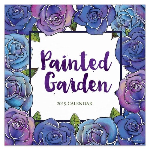 Pintado jardín 2019 calendario - 2019 Painted Garden Wall Calendar