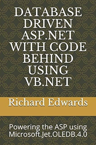 Database Driven ASP. NET with Code Behind Using VB. NET Powering the ASP Using Microsoft. Jet. Oledb. 4. 0