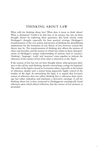 Thinking about Law