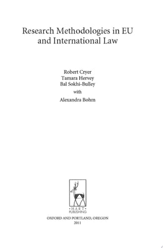 Research Methodologies in EU and International Law