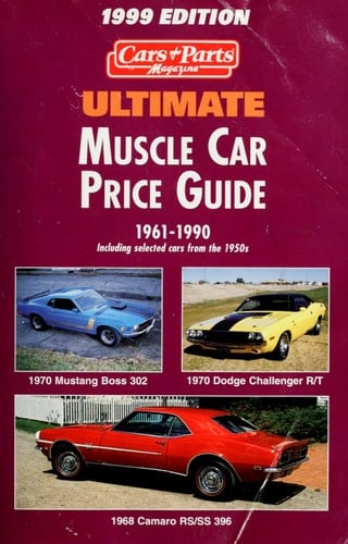 Ultimate Muscle Car Price Guide, 1961-1990