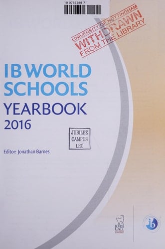 IB World Schools Yearbook 2016