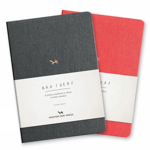 A Notebook for Bad Ideas (red/lined) A perfect notebook in which to risk imperfection