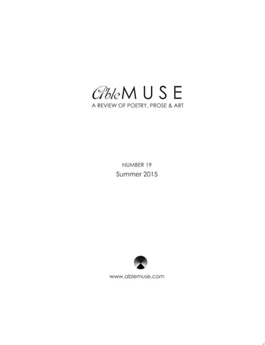 Able Muse, Summer 2015 (No. 19 - print edition)