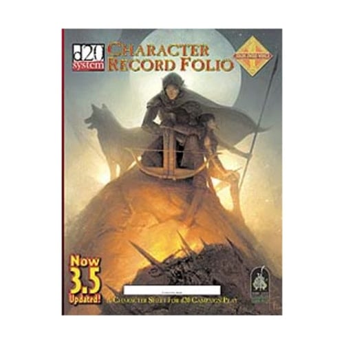 D20 System Character Record Folio (Updated) A Character Sheet for D20 Campaign Play