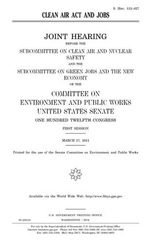 Clean Air Act and Jobs