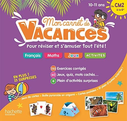 Mon carnet de vacances du CM2 à la 6e