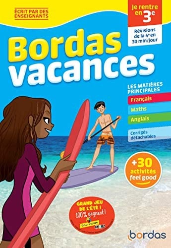 Je rentre en 3e, révisions de la 4e en 30min/jour