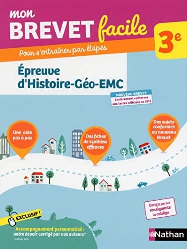Epreuve d'Histoire-Géographie-EMC 3e