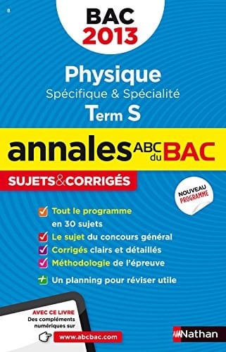 Physique Term S spécifique et spécialité