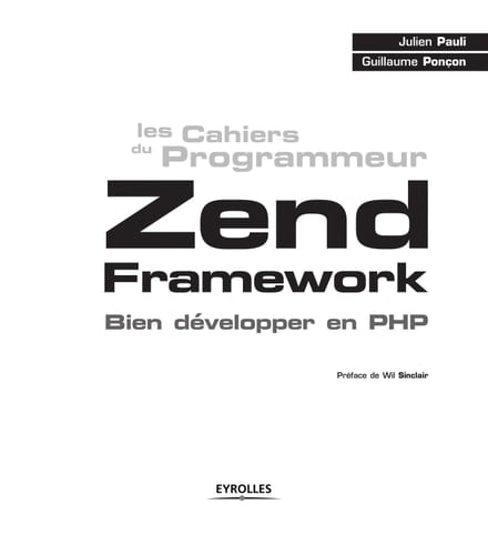 Zend framework bien développer en PHP