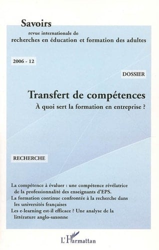 Transfert de compétences A quoi sert la formation en entreprise ?