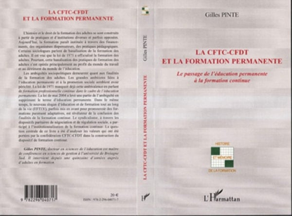 La CFTC-CFDT et la formation permanente Le passage de l'éducation permanente à la formation continue