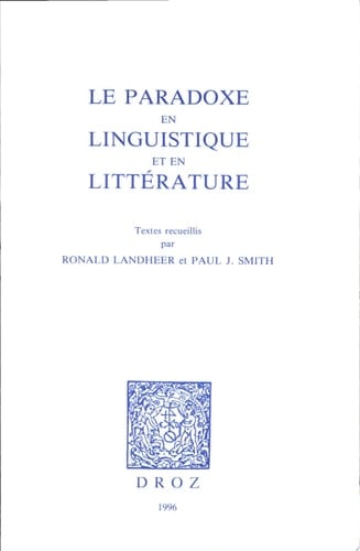 Le paradoxe en linguistique et en littérature