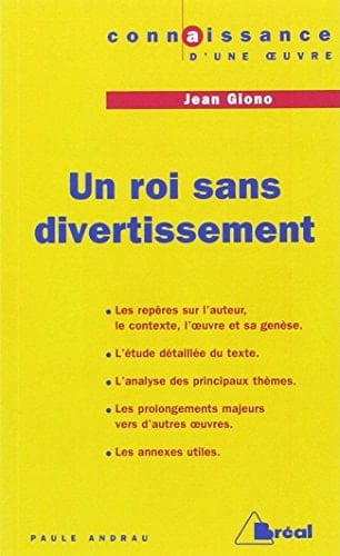 Un roi sans divertissement Jean Giono